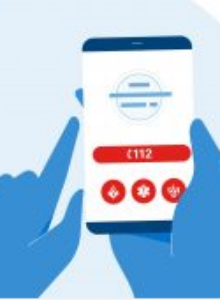 Afbeelding voor 112 bellen via een app