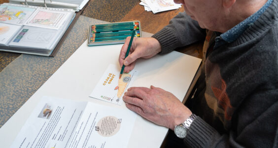 Afbeelding voor Kunst door de brievenbus