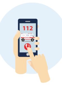 Afbeelding voor 112 bellen via de app