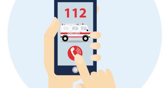 Afbeelding voor 112 bellen via de app
