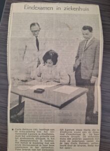 Afbeelding voor 1968: Eindexamen in het ziekenhuis