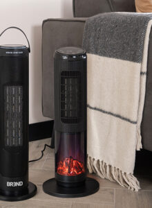 Afbeelding voor Elektrische torenkachel (met sfeerhaard)