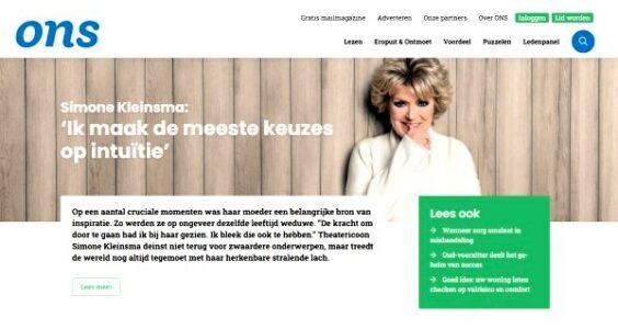 Afbeelding voor Mooi nieuw jasje voor ONS Mailmagazine