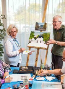 Afbeelding voor Samen kwasten aan kunst