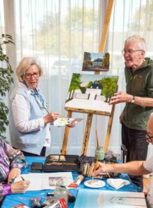 Afbeelding voor Samen kwasten aan kunst