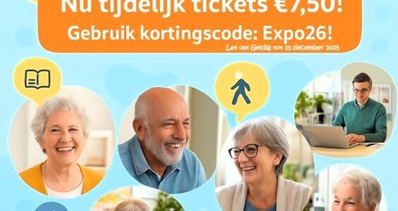Afbeelding voor Cadeautje: voordelige tickets voor Senioren Expo