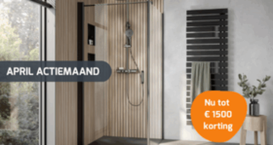 Afbeelding voor Tot € 1500 korting op uw nieuwe badkamer