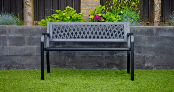 Afbeelding voor Nexxt Stalen tuinbank met gratis beschermhoes